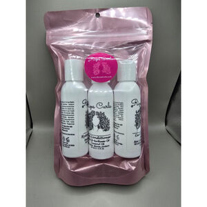 Rizos Curls Travel Kit - Shampoo, Conditioner, Cream - Travel Size